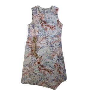 Shelby Palmer Leaves Twill Dress Pinks And Blues Size 6